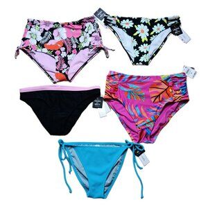 Salt + Cove Junior's Bikini Bottoms Swim Size MEDIUM *LOT OF 5* NWT NEW